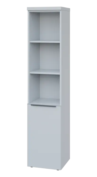 SIN 5 - 4DN3 kancelářská skříň, 1-dveřová/nika, levá, 1820x400x400, bílá SIN 5 - 4DN3 kancelářská skříň, 1-dveřová/nika, levá, 1820x400x400, bílá